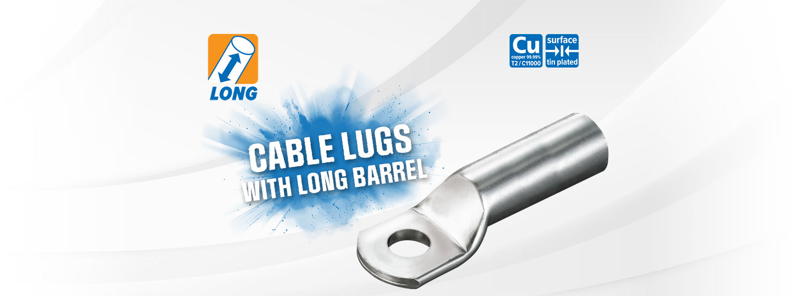 CABLE LUGS LONG BARREL EN